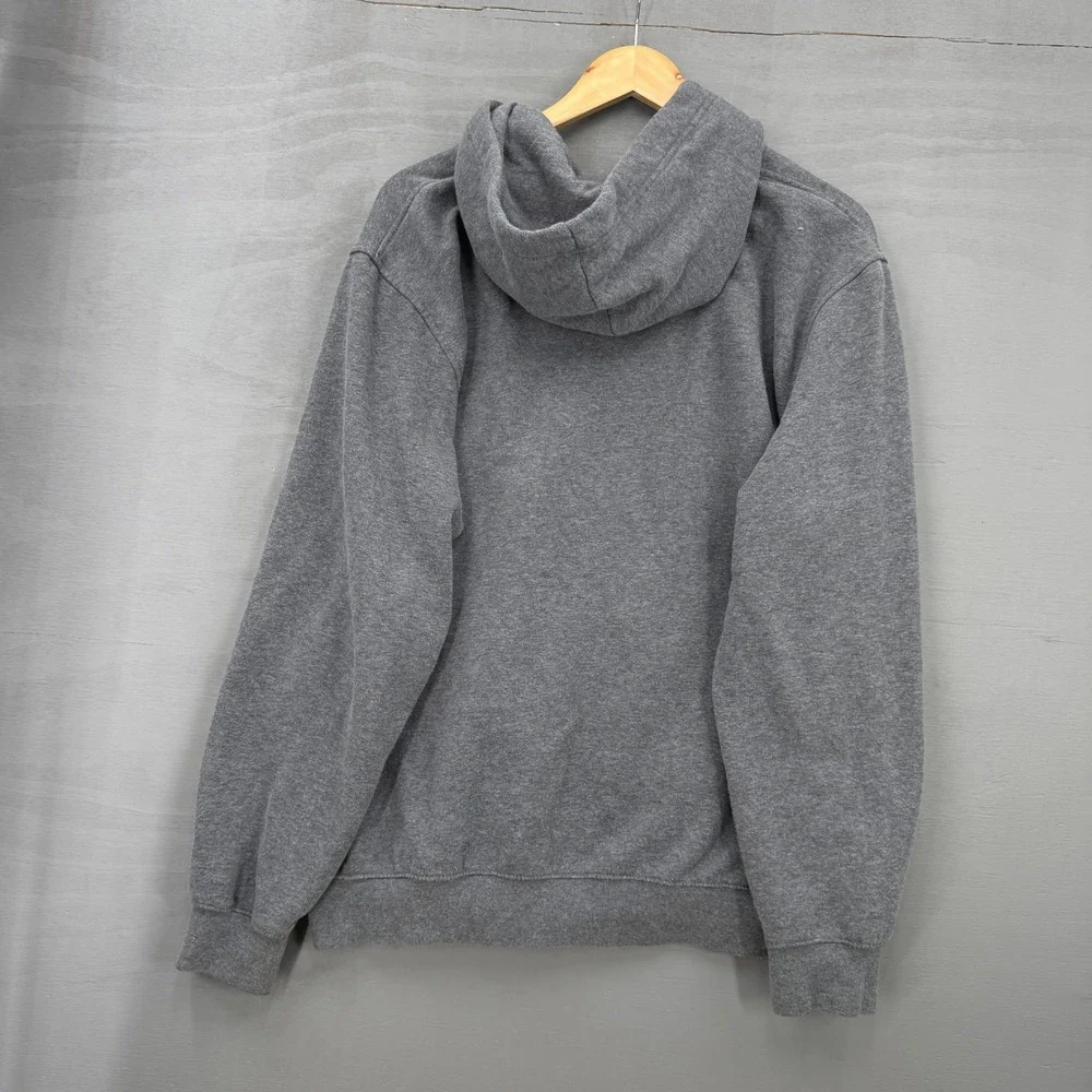 Y2K Nike Full Zip Hoodie Grey Vintage Athletic Sweatshirt Large